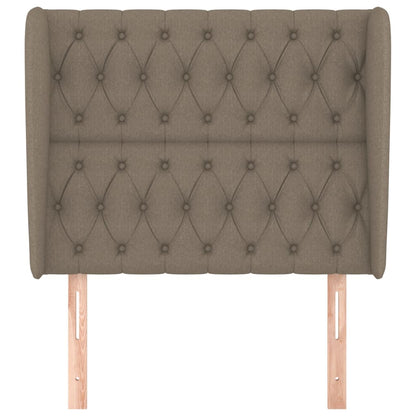 Hoofdbord Met Randen Stof 103 x 23 x 118/128 cm Taupe