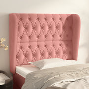 Hoofdbord 93x23x118/128 cm fluweel roze