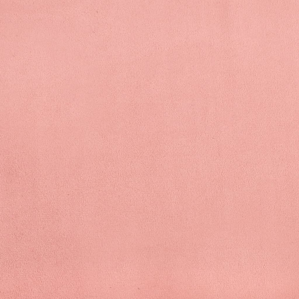 Hoofdbord Met Randen Fluweel 103 x 23 x 118/128 cm Roze