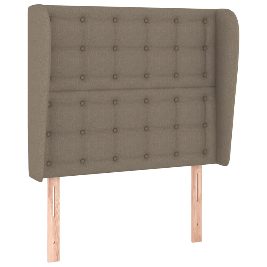 Hoofdbord Met Randen Stof 1 83 x 23 x 118/128 cm Taupe