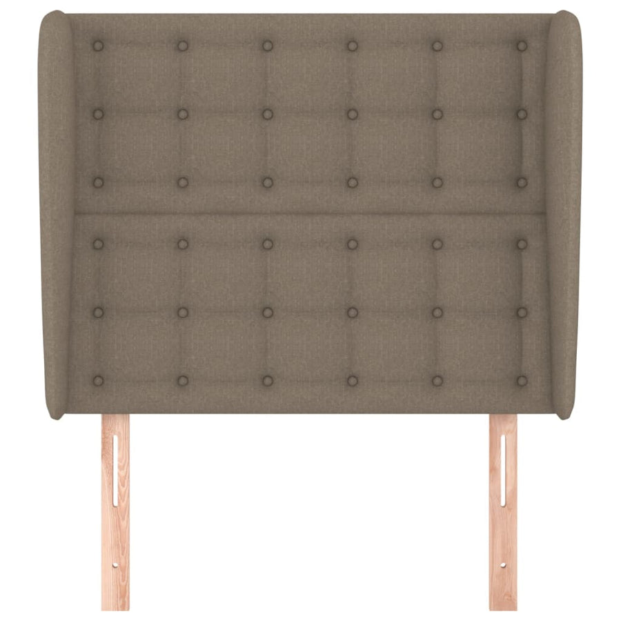 Hoofdbord Met Randen Stof 1 83 x 23 x 118/128 cm Taupe