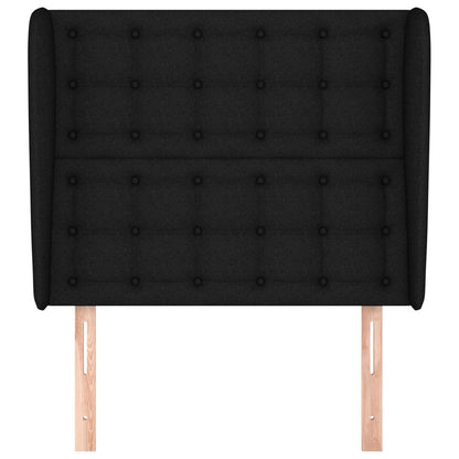 Hoofdbord Met Randen Stof 1 93 x 23 x 118/128 cm Zwart