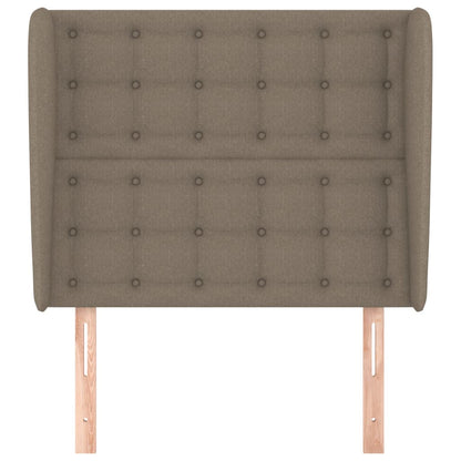 Hoofdbord Met Randen Stof 93 x 23 x 118/128 cm Taupe