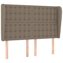 Hoofdbord Met Randen Stof 1 147 x 23 x 118/128 cm Taupe