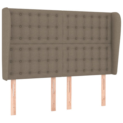Hoofdbord Met Randen Stof 1 147 x 23 x 118/128 cm Taupe