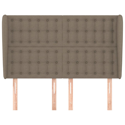 Hoofdbord Met Randen Stof 1 147 x 23 x 118/128 cm Taupe