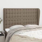 Hoofdbord stof 147x23x118/128 cm taupe
