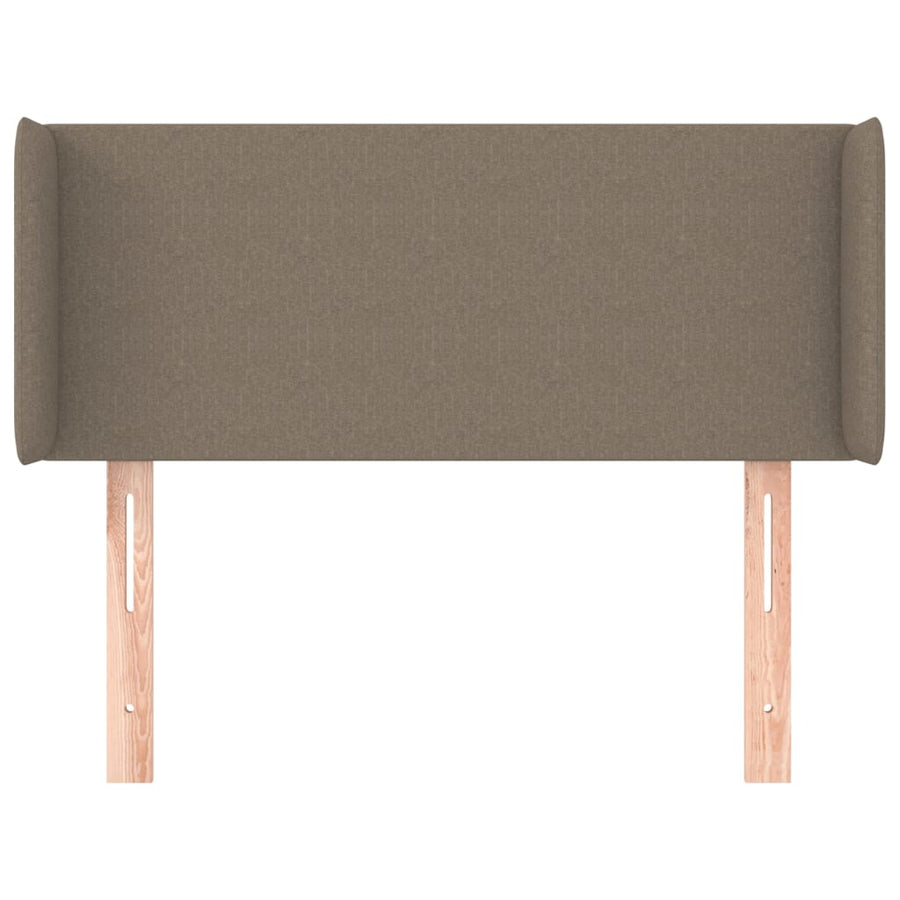 Hoofdbord met randen 93x16x78/88 cm stof taupe 93 x 16 x 78/88 cm Taupe