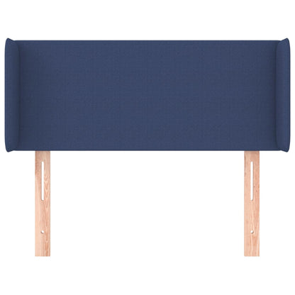 Hoofdbord met randen 93x16x78/88 cm stof blauw 93 x 16 x 78/88 cm Blauw