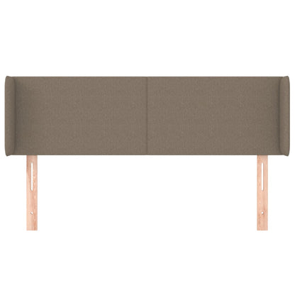 Hoofdbord met randen 147x16x78/88 cm stof taupe 147 x 16 x 78/88 cm Taupe