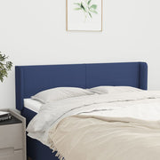 Hoofdbord 147x16x78/88 cm stof blauw