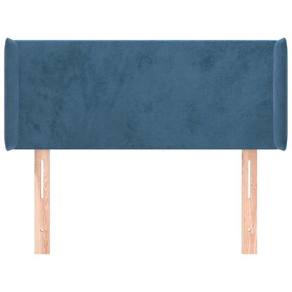 Hoofdbord Met Randen 83X16X78/88 Cm Fluweel Donkerblauw 83 x 16 x 78/88 cm