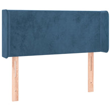 Hoofdbord Met Randen Fluweel 93 x 16 x 78/88 cm Donkerblauw