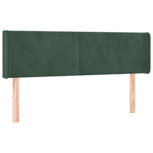 Hoofdbord Met Randen Fluweel 1 147 x 16 x 78/88 cm Donkergroen
