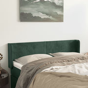 Hoofdbord 147x16x78/88 cm fluweel donkergroen