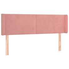 Hoofdbord Met Randen Fluweel 147 x 16 x 78/88 cm Roze