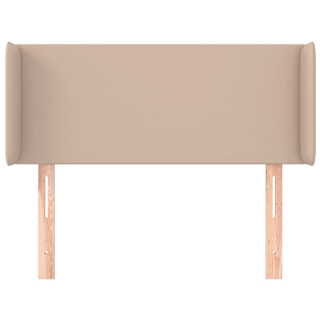 Hoofdbord met randen 83x16x78/88 cm kunstleer cappuccinokleur 83 x 16 x 78/88 cm Cappuccino
