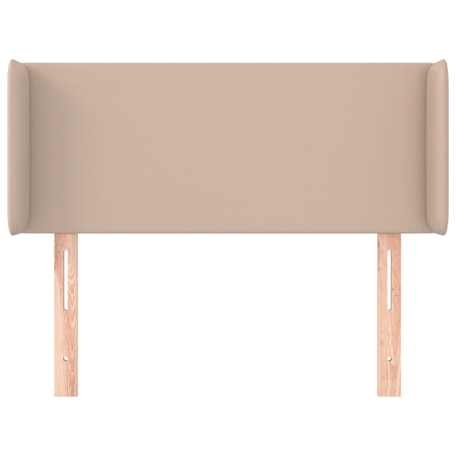 Hoofdbord met randen 83x16x78/88 cm kunstleer cappuccinokleur 83 x 16 x 78/88 cm Cappuccino