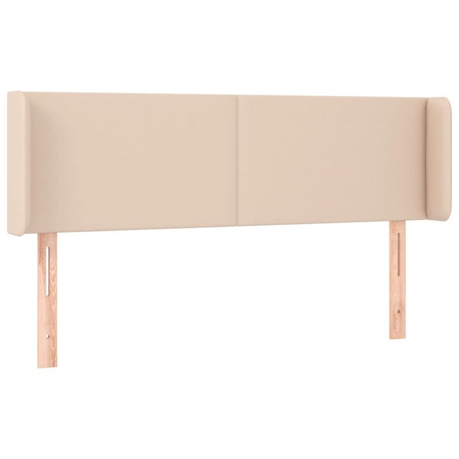 Hoofdbord met randen 147x16x78/88 cm kunstleer cappuccinokleur 147 x 16 x 78/88 cm Cappuccino