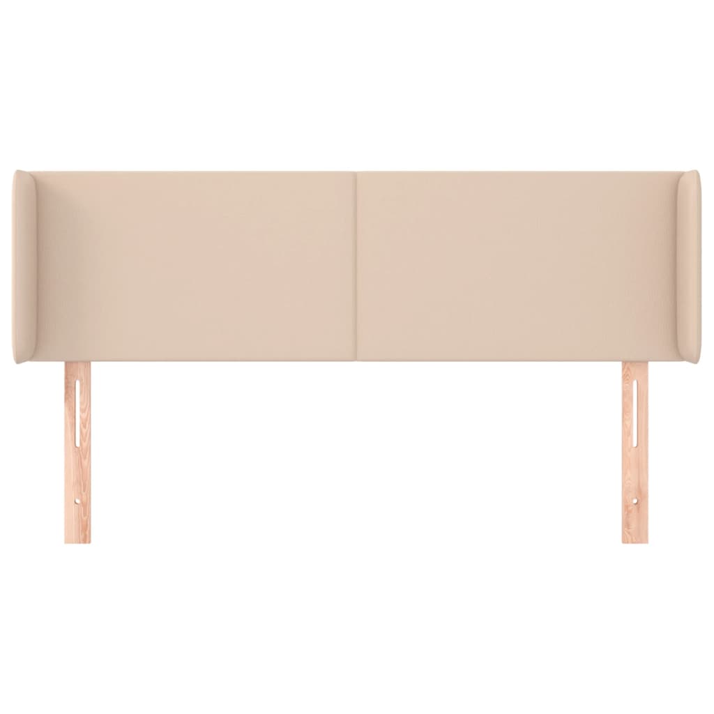 Hoofdbord met randen 147x16x78/88 cm kunstleer cappuccinokleur 147 x 16 x 78/88 cm Cappuccino