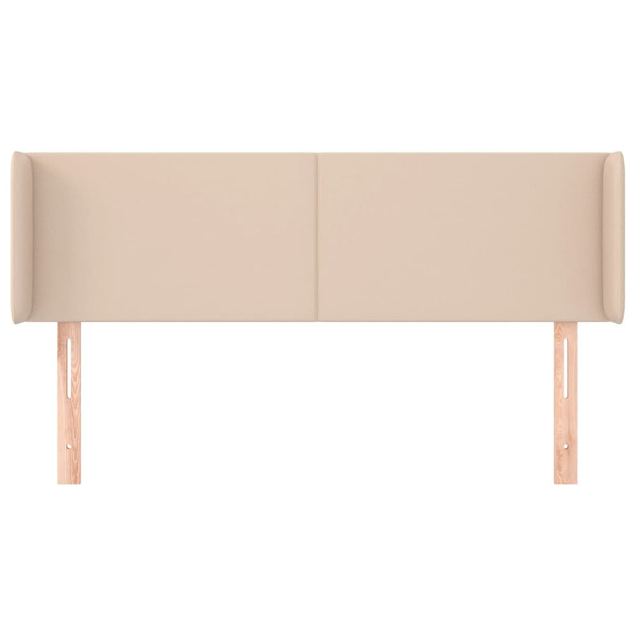 Hoofdbord met randen 147x16x78/88 cm kunstleer cappuccinokleur 147 x 16 x 78/88 cm Cappuccino