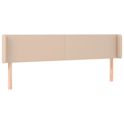 Hoofdbord met randen 163x16x78/88 cm kunstleer cappuccinokleur 163 x 16 x 78/88 cm Cappuccino
