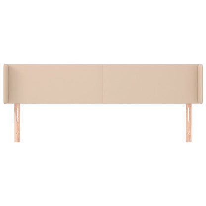 Hoofdbord met randen 163x16x78/88 cm kunstleer cappuccinokleur 163 x 16 x 78/88 cm Cappuccino