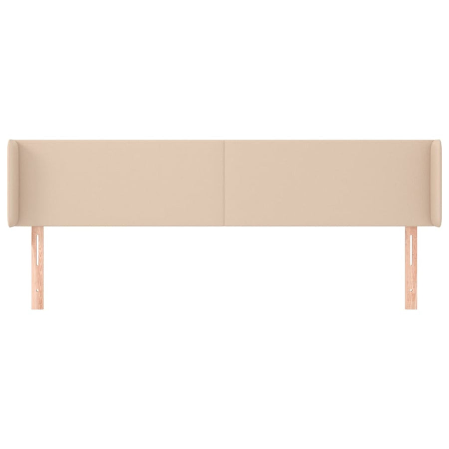 Hoofdbord met randen 183x16x78/88 cm kunstleer cappuccinokleur 183 x 16 x 78/88 cm Cappuccino