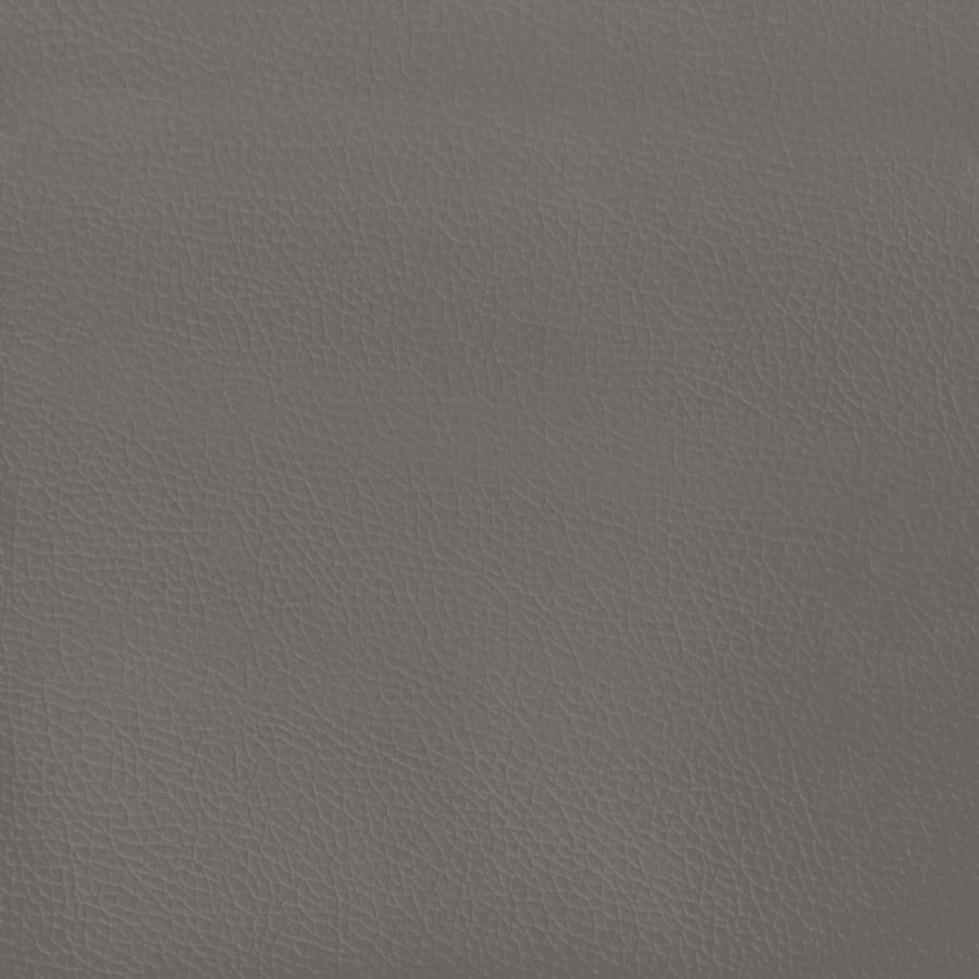 Hoofdbord met randen 203x16x78/88 cm kunstleer grijs 203 x 16 x 78/88 cm Grijs