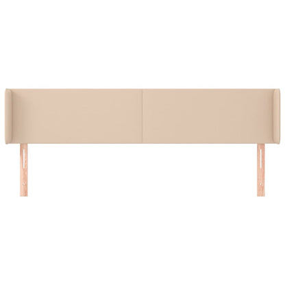Hoofdbord met randen 203x16x78/88 cm kunstleer cappuccinokleur 203 x 16 x 78/88 cm Cappuccino