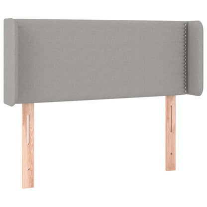 Hoofdbord Met Randen Stof Lichtgrijs 83 x 16 x 78/88 cm