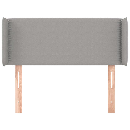 Hoofdbord Met Randen Stof Lichtgrijs 93 x 16 x 78/88 cm