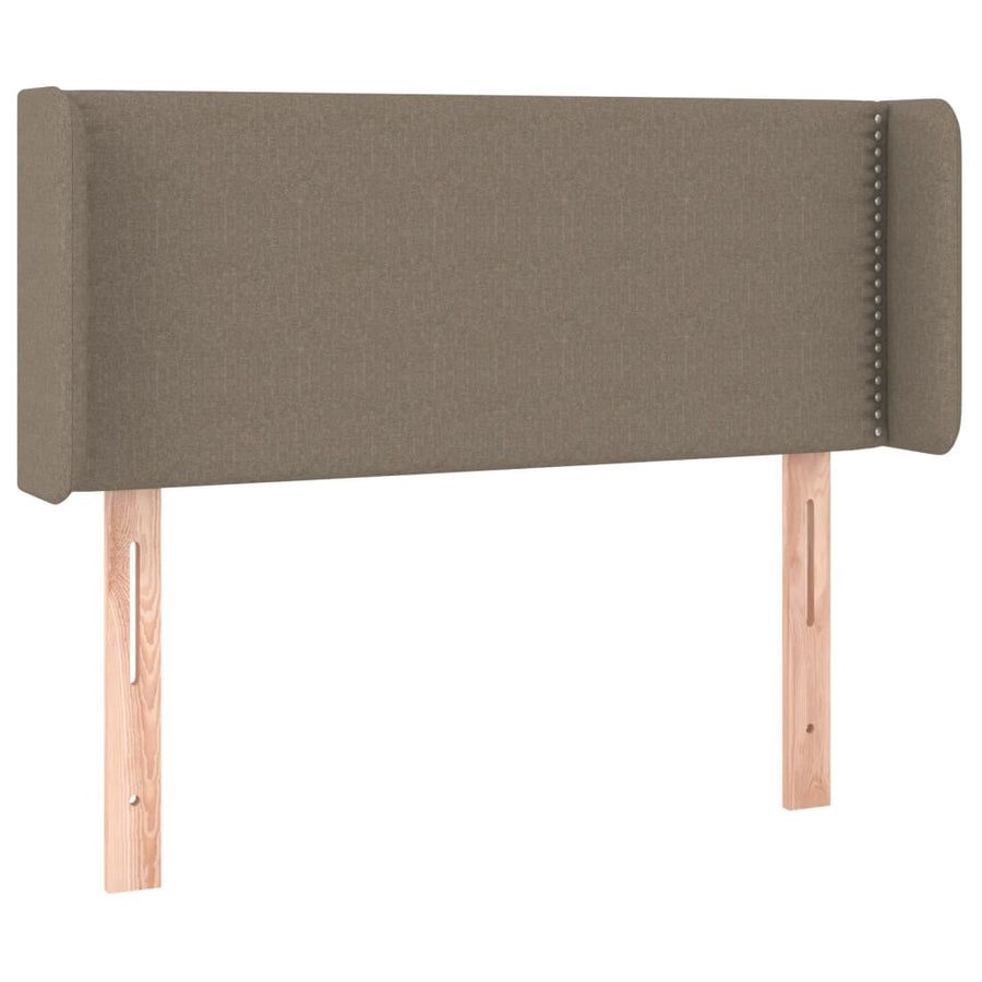 Hoofdbord Met Randen Stof Taupe 93 x 16 x 78/88 cm
