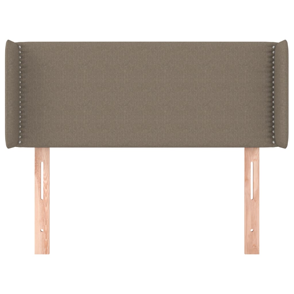 Hoofdbord Met Randen Stof Taupe 93 x 16 x 78/88 cm