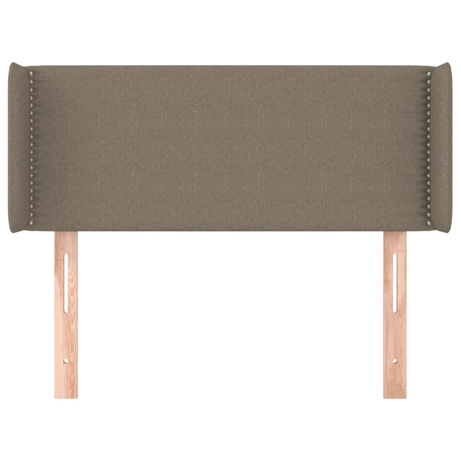 Hoofdbord Met Randen Stof Taupe 93 x 16 x 78/88 cm