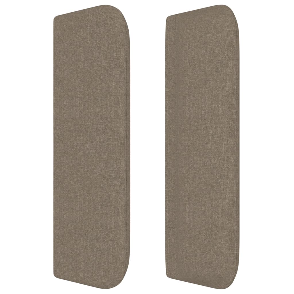 Hoofdbord Met Randen Stof Taupe 93 x 16 x 78/88 cm