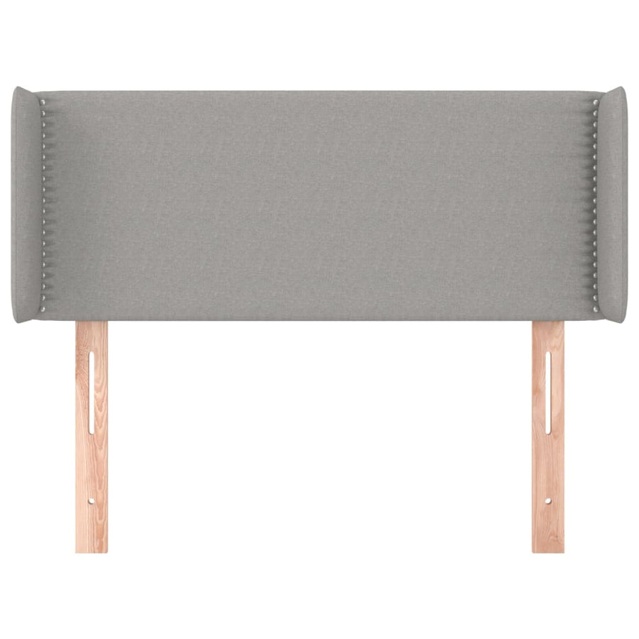 Hoofdbord Met Randen Stof Lichtgrijs 103 x 16 x 78/88 cm