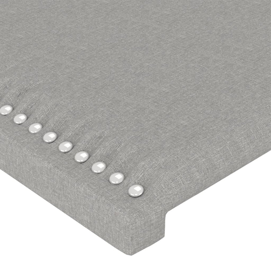 Hoofdbord Met Randen Stof Lichtgrijs 103 x 16 x 78/88 cm