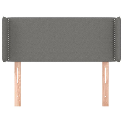 Hoofdbord Met Randen Stof Donkergrijs 103 x 16 x 78/88 cm