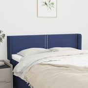 Hoofdbord 147x16x78/88 cm stof blauw