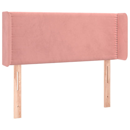 Hoofdbord Met Randen Fluweel 103 x 16 x 78/88 cm Roze