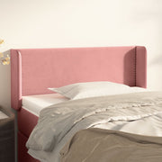 Hoofdbord fluweel roze 103x16x78/88 cm