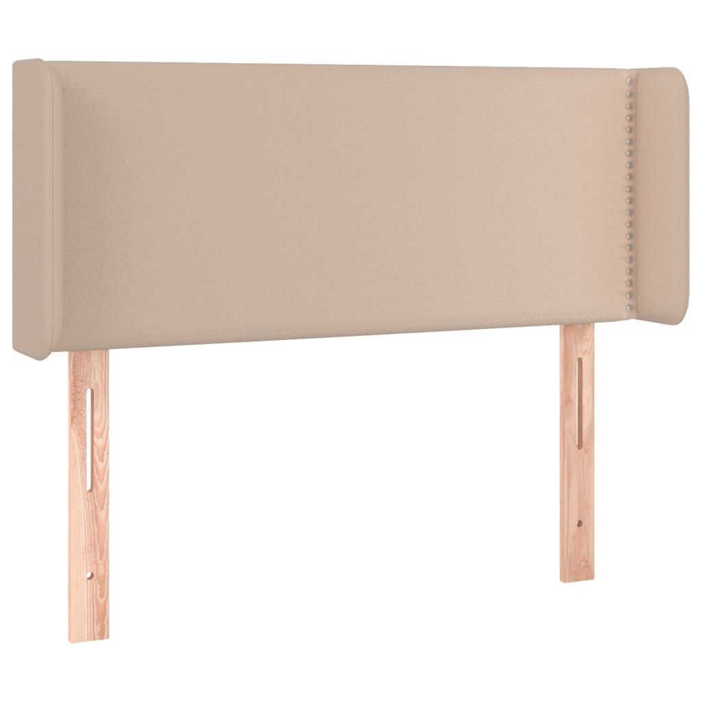 Hoofdbord met randen 83x16x78/88 cm kunstleer cappuccinokleur 83 x 16 x 78/88 cm Cappuccino