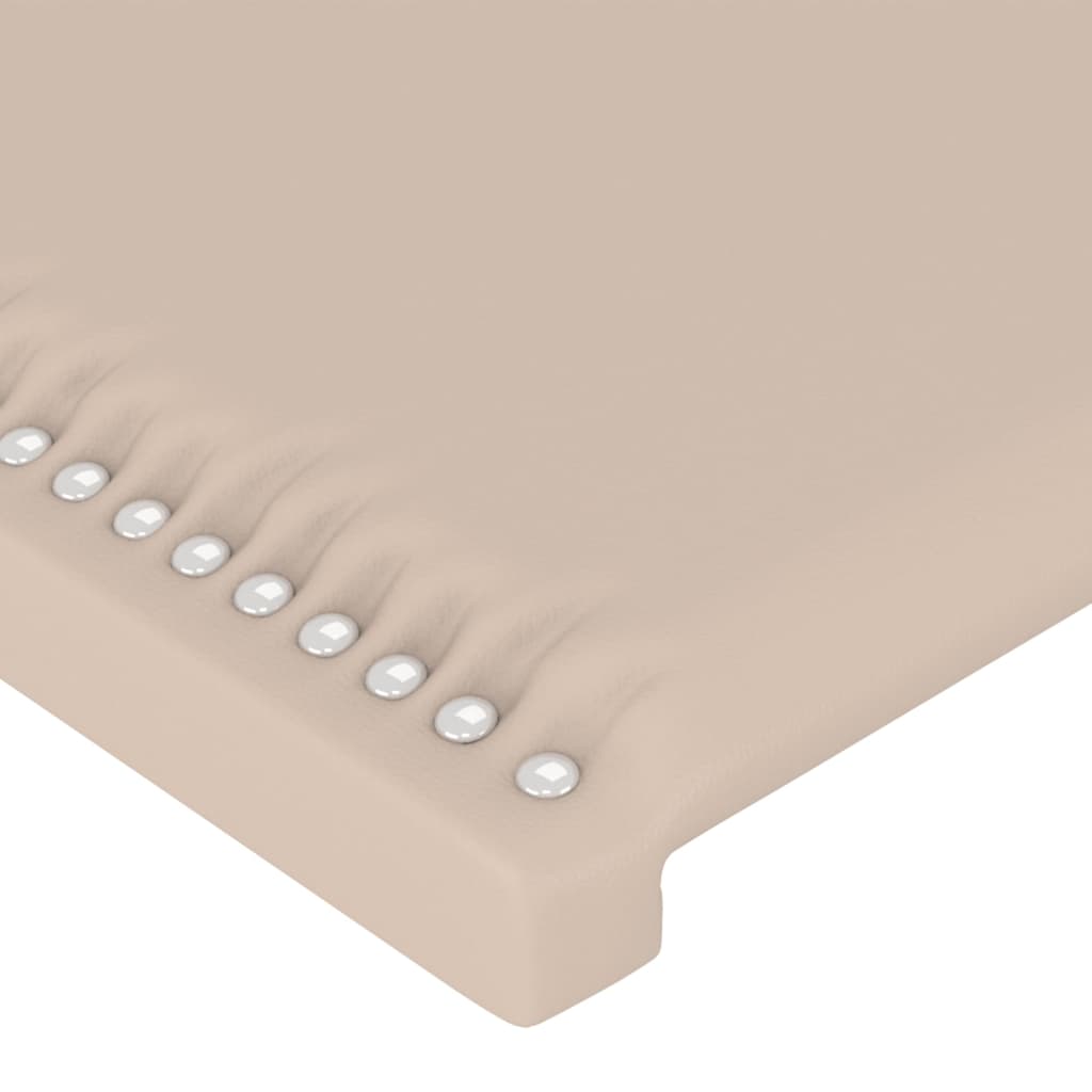 Hoofdbord met randen 83x16x78/88 cm kunstleer cappuccinokleur 83 x 16 x 78/88 cm Cappuccino
