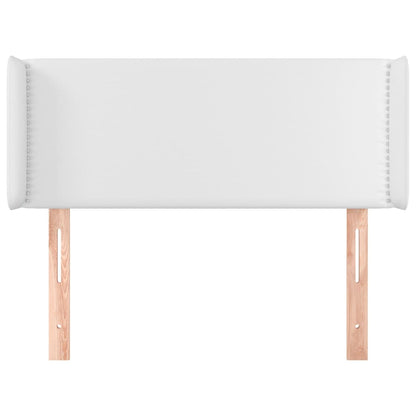 Hoofdbord met randen 103x16x78/88 cm kunstleer wit 103 x 16 x 78/88 cm Wit