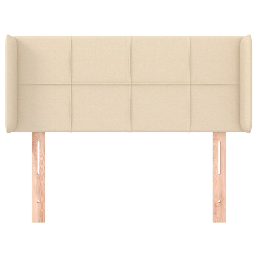 Hoofdbord met randen 83x16x78/88 cm stof crèmekleurig 83 x 16 x 78/88 cm Crème