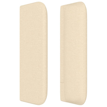 Hoofdbord met randen 83x16x78/88 cm stof crèmekleurig 83 x 16 x 78/88 cm Crème