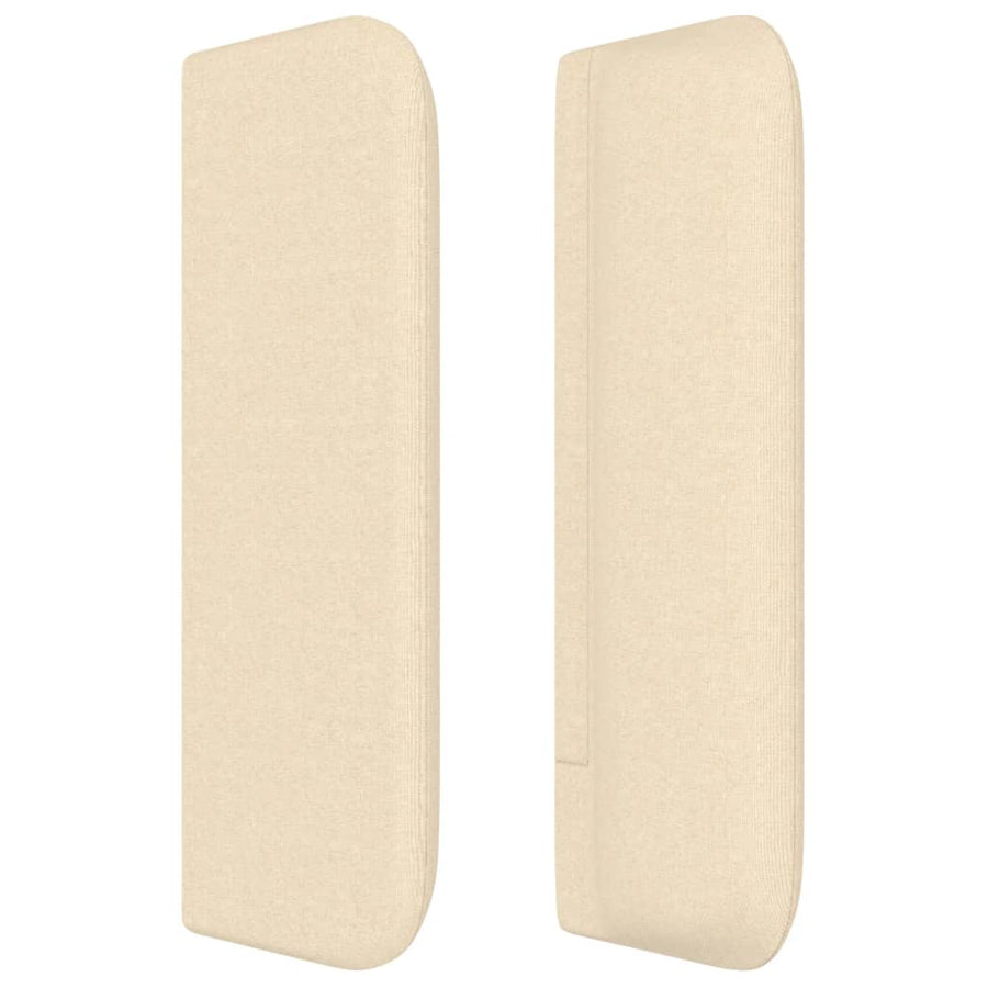 Hoofdbord met randen 83x16x78/88 cm stof crèmekleurig 83 x 16 x 78/88 cm Crème