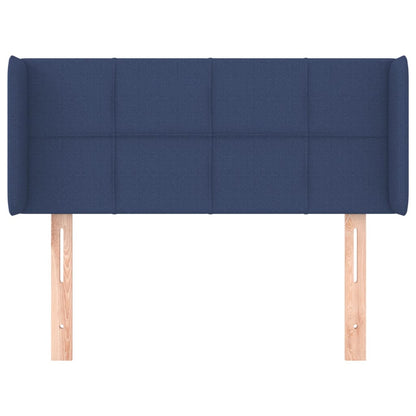 Hoofdbord met randen 83x16x78/88 cm stof blauw 83 x 16 x 78/88 cm Blauw