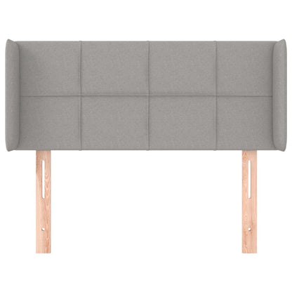 Hoofdbord met randen 93x16x78/88 cm stof lichtgrijs 93 x 16 x 78/88 cm Lichtgrijs
